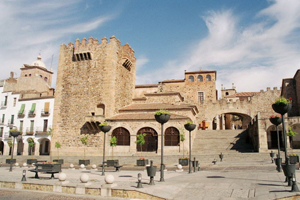 Sehenswürdigkeiten in Caceres in der Region Extremadura,